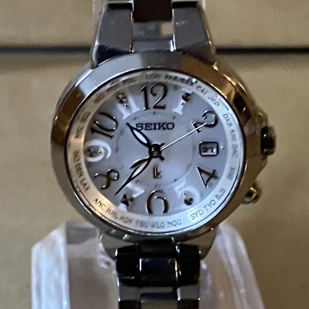 [USED] Seiko Rukia Women's Watch, Working Radio-Controlled, Solar, 1B25