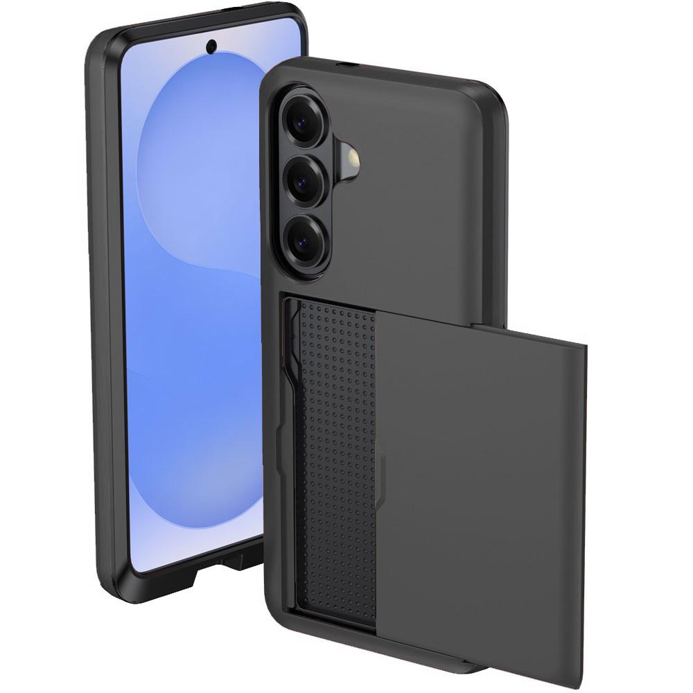Case for Samsung Galaxy S26 Plus, Sliding Card Holder, Black
