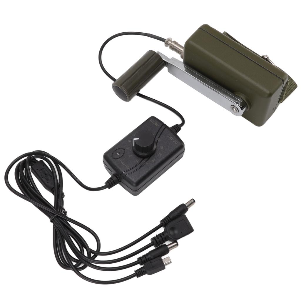 30W Hand Crank Generator Portable Manual Hand Crank Generator Waterproof Outdoor Emergency Charger