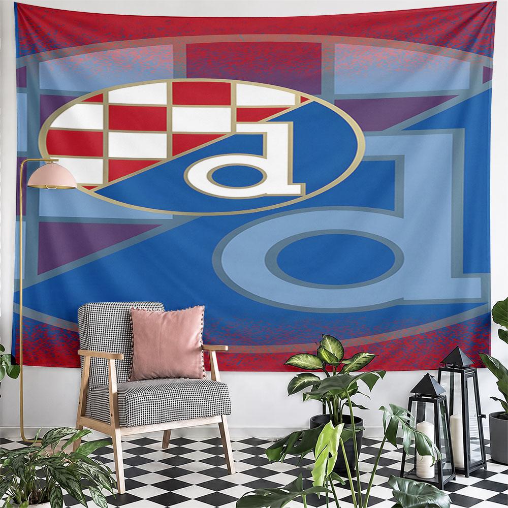 "Red and Blue Checkered 'd' Design" Pattern Wall Hanging Tapestry Decorative Tapestry Home Decor for Bedroom and Living Room
