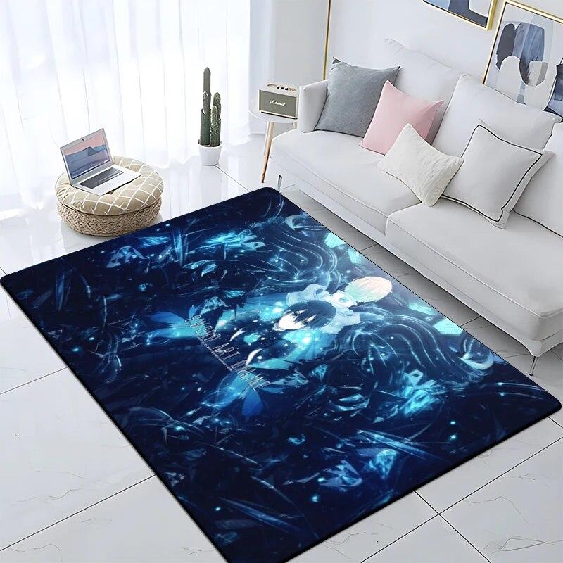 Hot Anime SAO Sword Art Online Modern House Living Room Floor Matte Bedroom Carpet Poster Mat Pattern Decorative Square Rug Gift