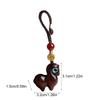 Cartoon Bag Pendant Sandalwood Chinese Style Key Ring Cute Horse Key Chain  Unisex