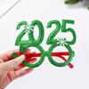 4pcs Christmas Glasses 2025 New Year Party Photo Props Xmas Decorations Kids Adult Eyeglasses Photobooth Gifts Home Supplies