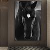 Black and White Horse Oil Painting Wall Decoration Art Animal Horse Modern Poster Living Room Bedroom Decoration