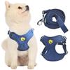 KUVEELA PET Pet Harness and Leash Adjustable Dog Harness and Leash for Walks and Easy To Put On and Take for and Large Dogs Size Set, Outings, Off,