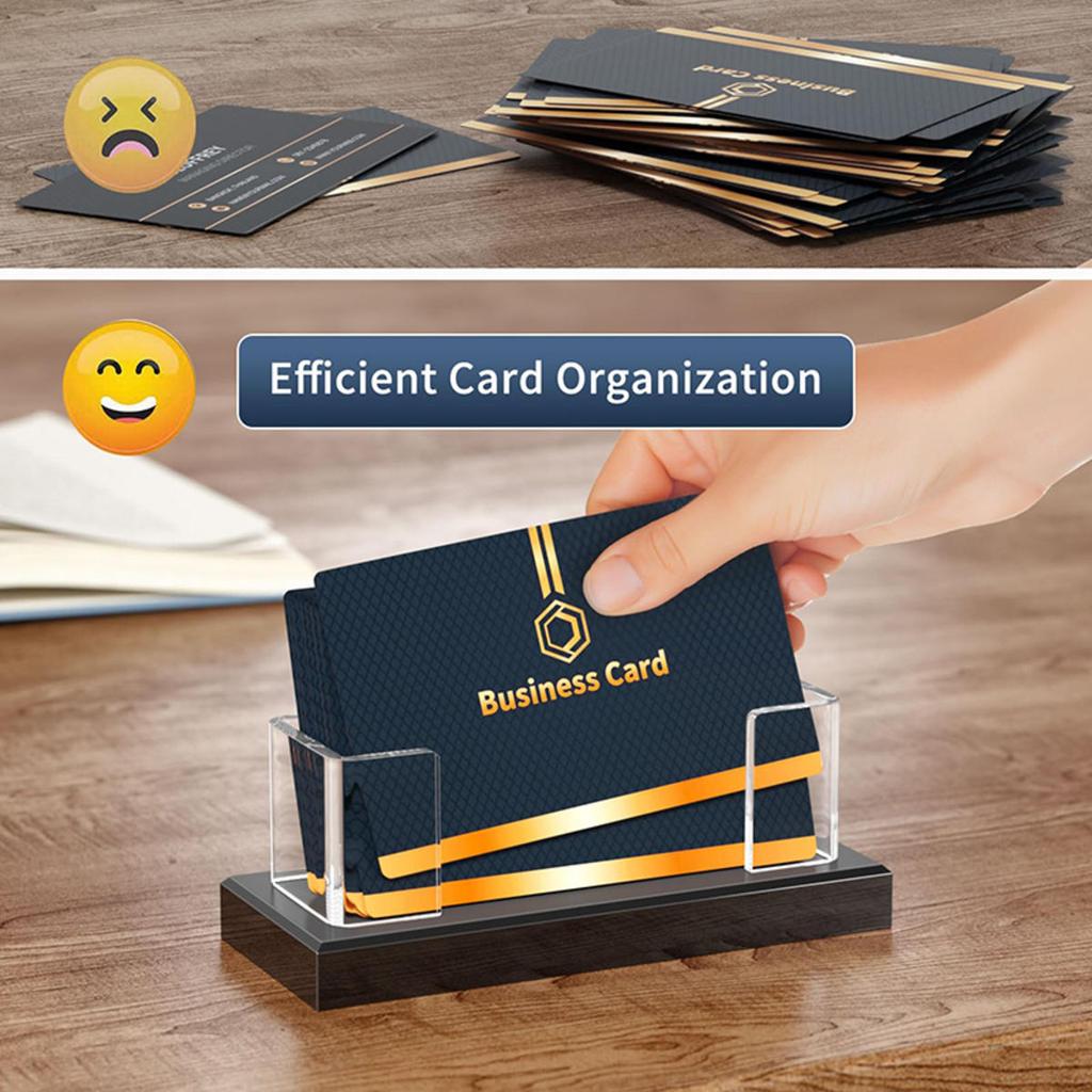 Transparent Lightsaber Display Stand Desktop Acrylic Decorative Rectangular Holder Business Card Storage Rack