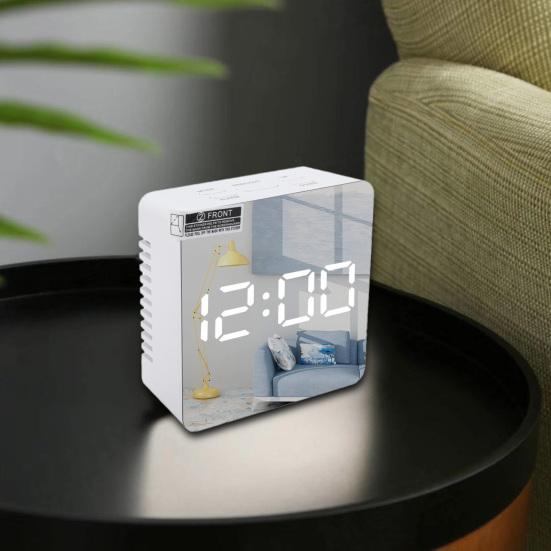 Прямоугольный квадратный многофункциональный светодиодный дисплей-будильник для дома