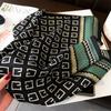 Korean Version Of Elegant Fashion Scarf 65 × 65Cm Thin Square Scarf Versatile Neck Scarf Cotton And Linen Feel Velvet Scarf Women