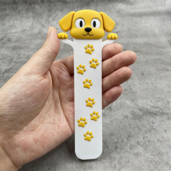 Милая закладка с дизайном кошки/собаки, плоская 2D, акриловая закладка с животным, книжные подарки для женщин, учителей, студентов