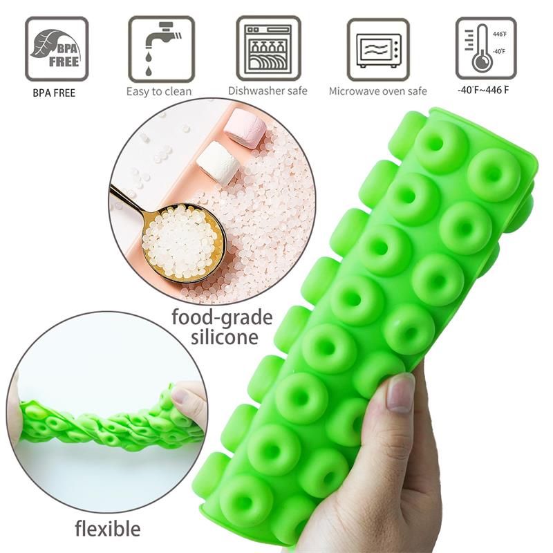 Силиконовая форма для мармеладного мишки мини-размера, антипригарная форма для шоколадных конфет для детей с 2 ​​капельницами, упаковка