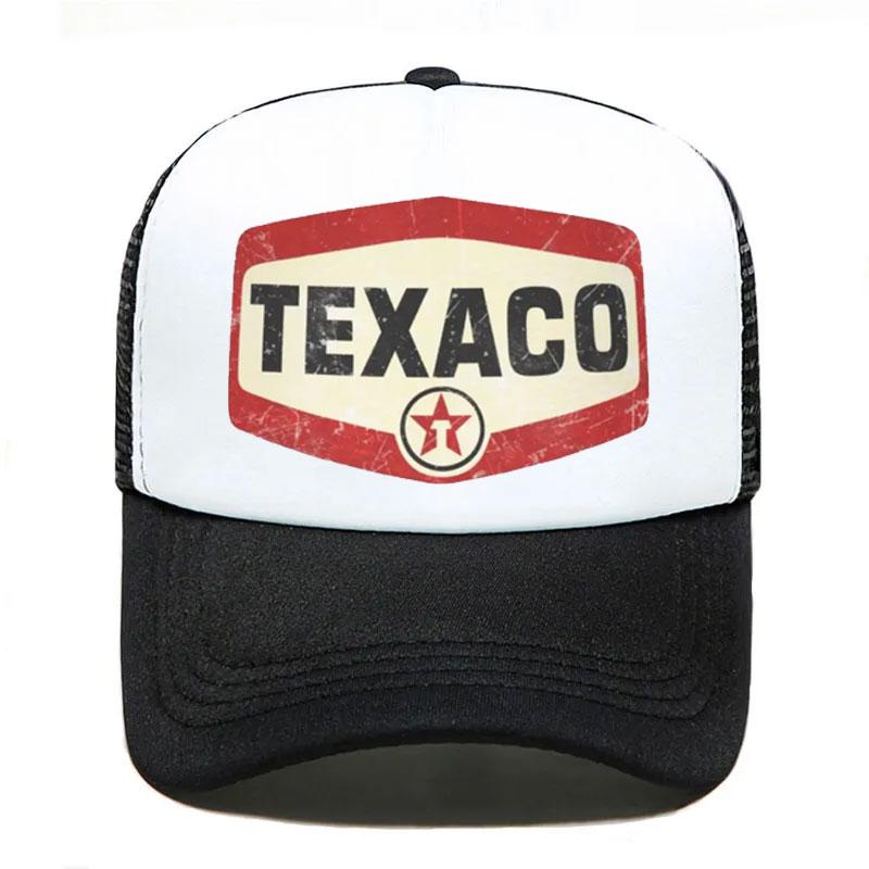 Индивидуальная Винтажная Бейсболка с Логотипом Texaco Женская Мужская Регулируемая Кепка Тракер Летние Спортивные Кепки Сетчатый Козырек Наружные Кепки Snapback