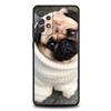 Милый чехол для телефона с собакой мопсом для Samsung A51 A71 A21S A12 A11 A15 A25 A31 A41 A23 A33 A53 A73 A03S A05S A13 5G A35 A55