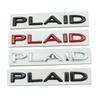 3D ABS Letters Sticker Plaid Rear Tailgate Trunk Emblem Badge Car Stickers Decal for Model 3/Y/X/S