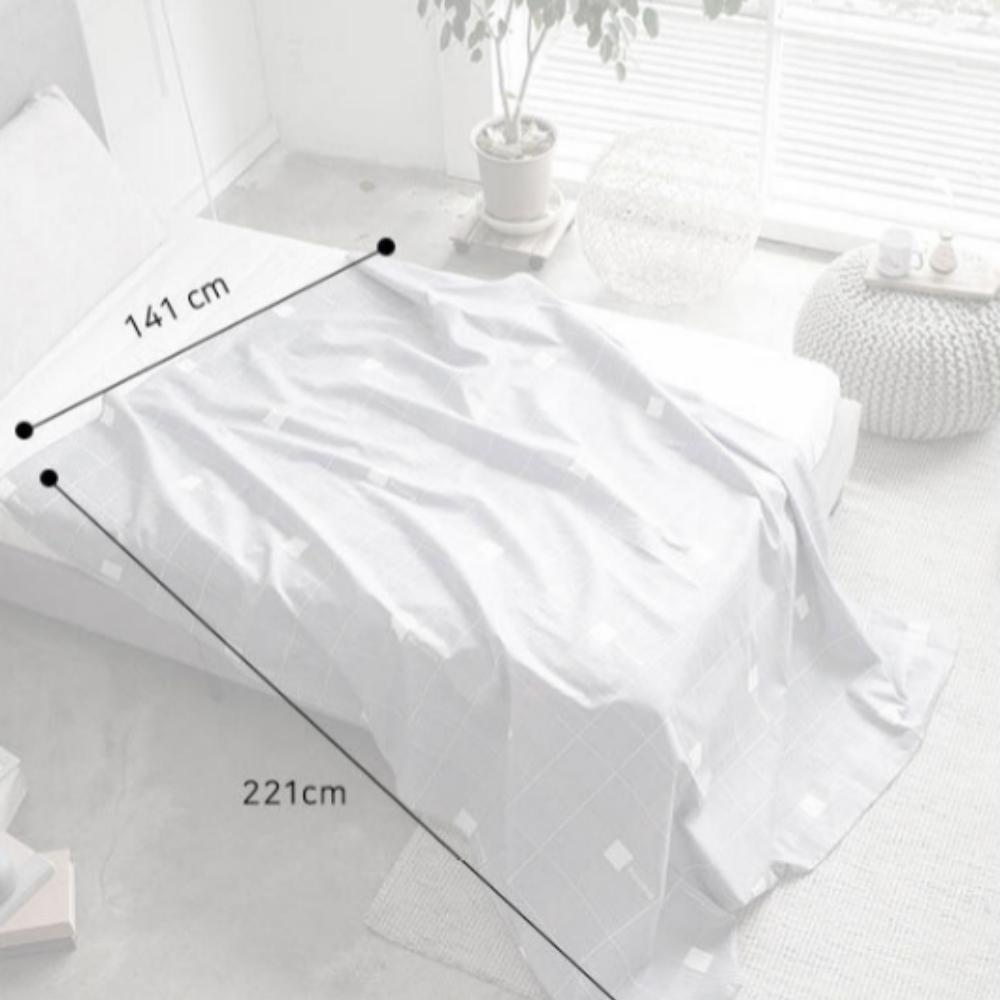 Однослойное стеганое одеяло Ripple Embo - Серый рисунок