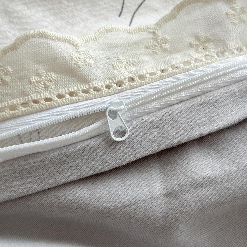 100% Хлопок Очень Толстый Теплый Фланелевый Кружевной Зимний Комплект - 4 Предмета