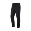 Li Ning Simple Casual Solid Color Ice Silk Quick Dry Cool Straight Leg Knitted Sports Pants Men Bottoms Black AKYV195-1