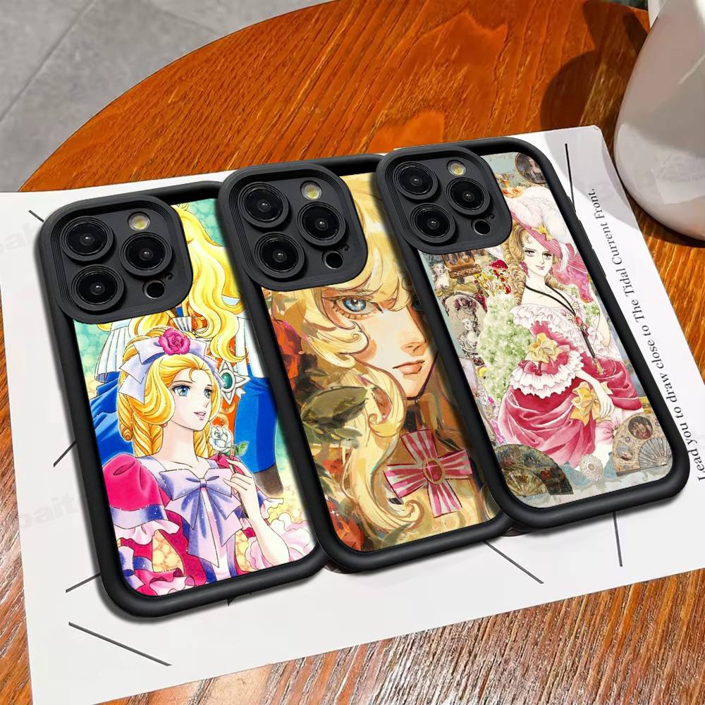 Classic Anime The Rose Of Versailles Phone Case For IPhone 17 16 15 14 13 12 11 Pro Max Mini Plus Soft TPU Back Cover