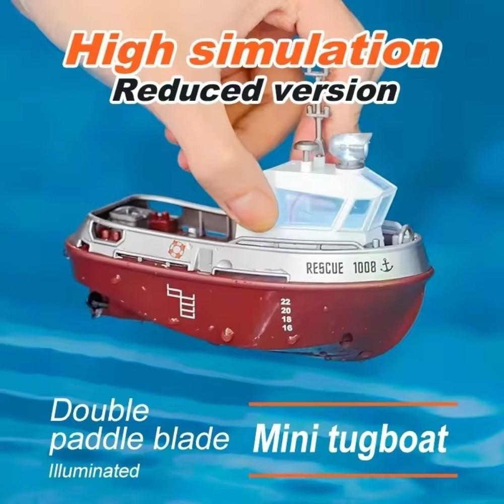 Wireless Remote Controlled Remote Control Boat With Lights RC Mini Boat RC Boat Toy Gift