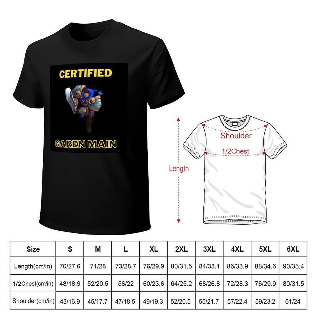 Garen Main TShirt oversized graphic tee clothes mens clothes