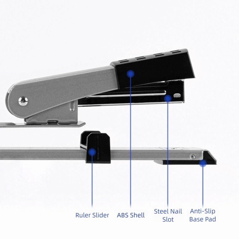 Labor-saving Long Arm Stapler 20 Sheet Capacity Paper Stapler Long Reach Stapler Binding Supplies