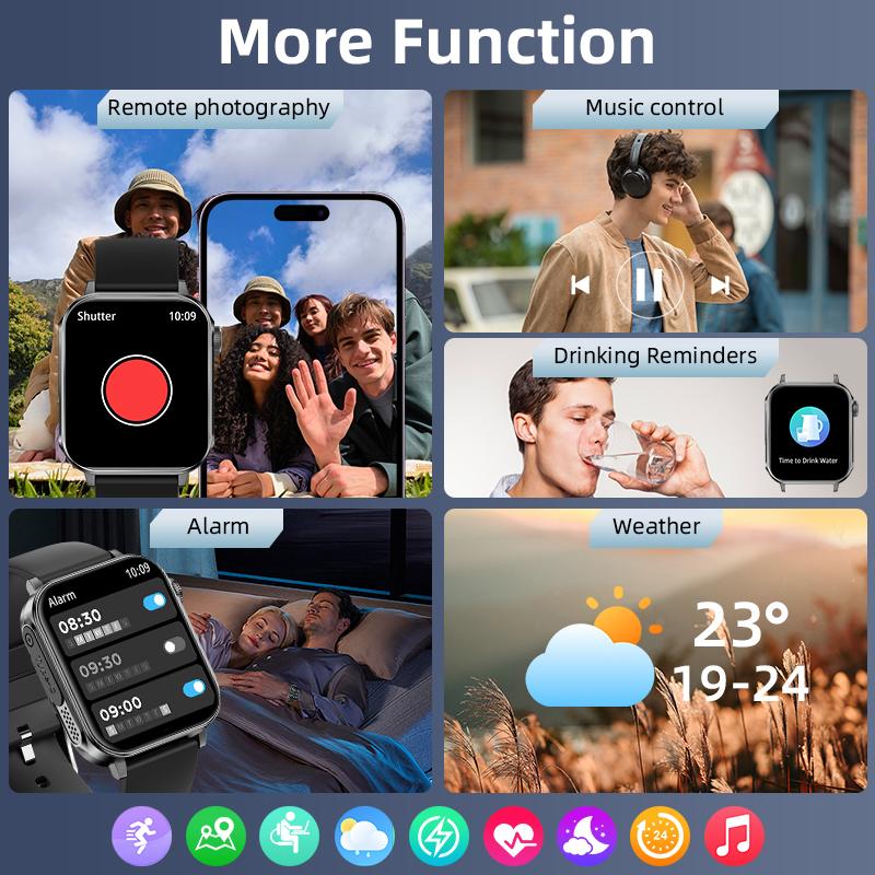 Новый Type-C Быстрая Зарядка Умные Часы Мужские 1,83-Дюймовый HD Bluetooth Звонок Пульс 100+ Спорт Водонепроницаемые Умные Часы Женские