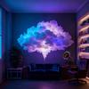 Лампа «Грозовая туча» с приложением, совместимым с Bluetooth, синхронизацией музыки, изменяющимся цветом света, питанием от USB, активацией звуком, декор