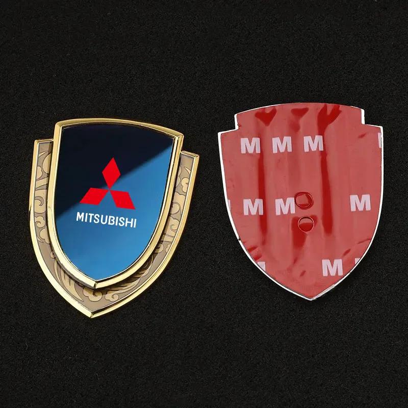 3D Металлическая Декоративная Наклейка на Кузов для Mitsubishi Совместима со Всеми Моделями Pajero Outlander Lancer Значок на Крыло Щит Эмблема Ac