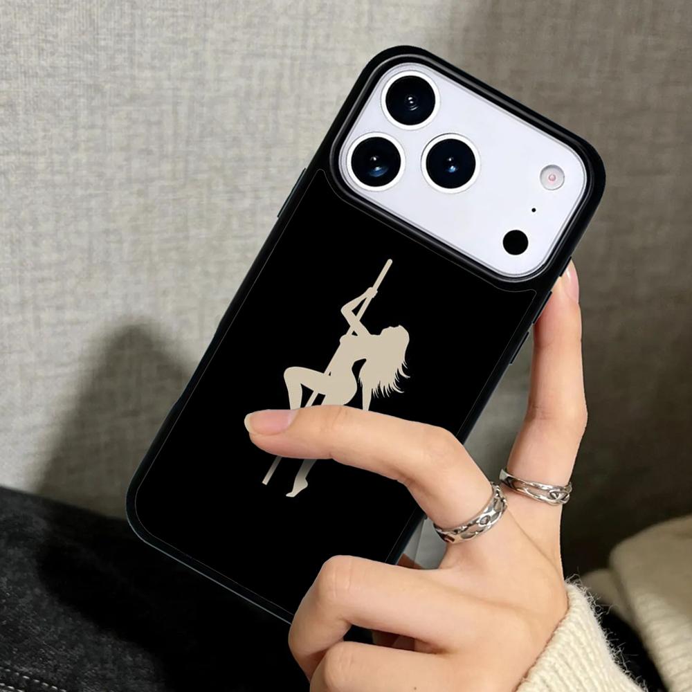 Чехол Case для iPhone 17 Air 16 Pro Max 15 Plus 11 13 Mini 14 12 Задняя крышка телефона Танцовщица на шесте Танцующая