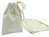 Darling Souvenir Plain Off-White Canvas Favor Bag 4 x 6 Drawstring Small Pouch | Пакет