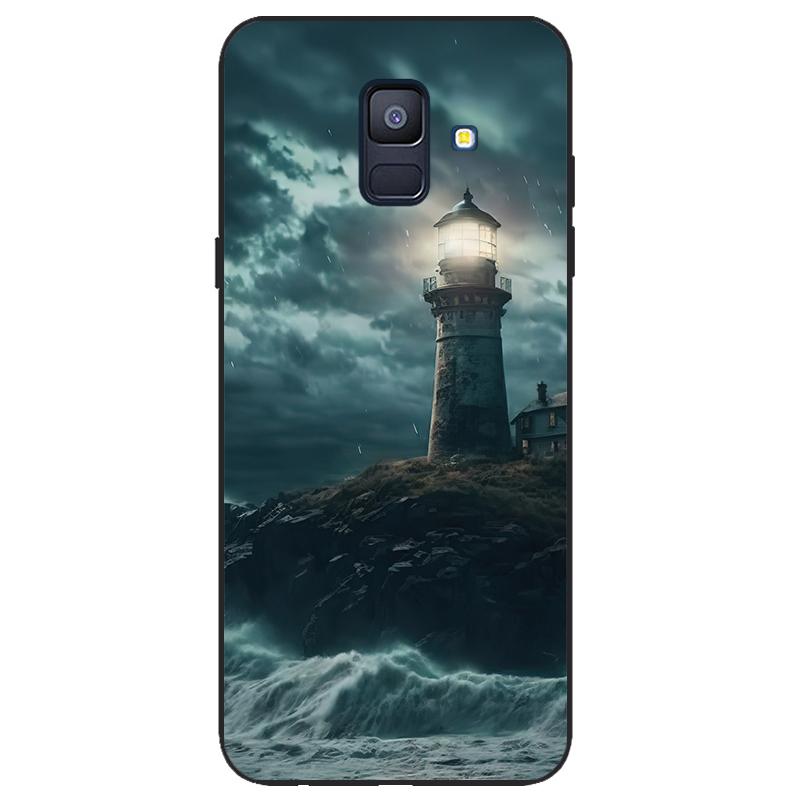 For Samsung Galaxy A6 2018 Silicone Case SIM SM A600 A600F Phone Case Tpu Case Coque Samsung Galaxy A62018 black