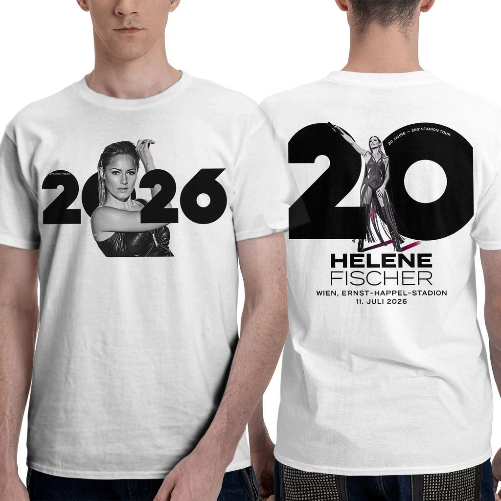 Unisexs Tshirt Hhelene Fischer 360 Stadium Tour T Shirts Harajuku Summer Tees Y2k Funny Casual Pure Cotton Tops Gift Idea