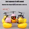 Lovely Duckling In The Car Ornament With Helmet Chain Car Interior Accessories Decorations Auto Dashboard Toys Duck In The Car