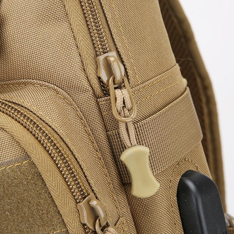 Men Chest Bag Tactical Sling Pack Multi-pocket Crossbody Bags with Bottle Pocket Outdoor Sport Shoulder Sack Hiking Camping Bags