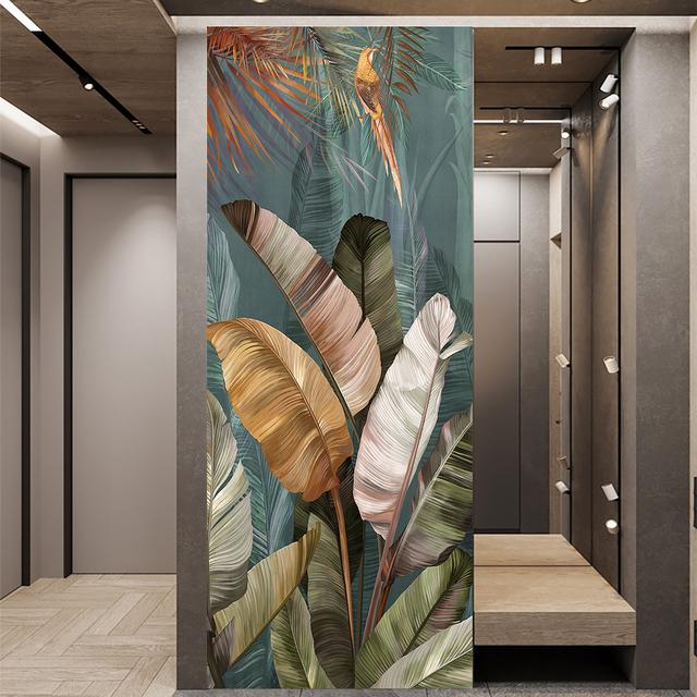 29 стилей DIY дверь художественная роспись наклейка гостиная коридор вход раздвижные двери декоративная живопись пилинг и; Наклеить обои из ПВХ