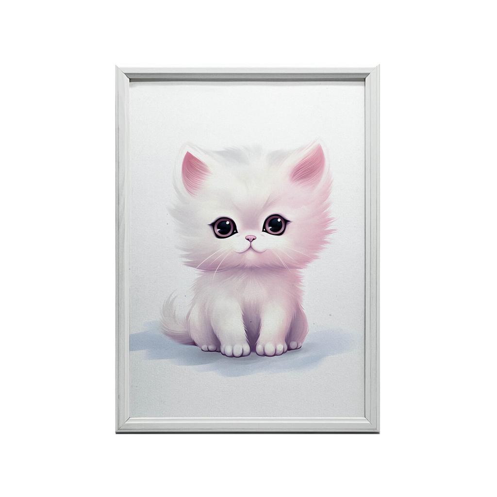Koci Przyjaciel Koci Przyjaciel, 50X70 Cm, Rama Aluminiowa Złota, Papier Matowy 230 Gsm