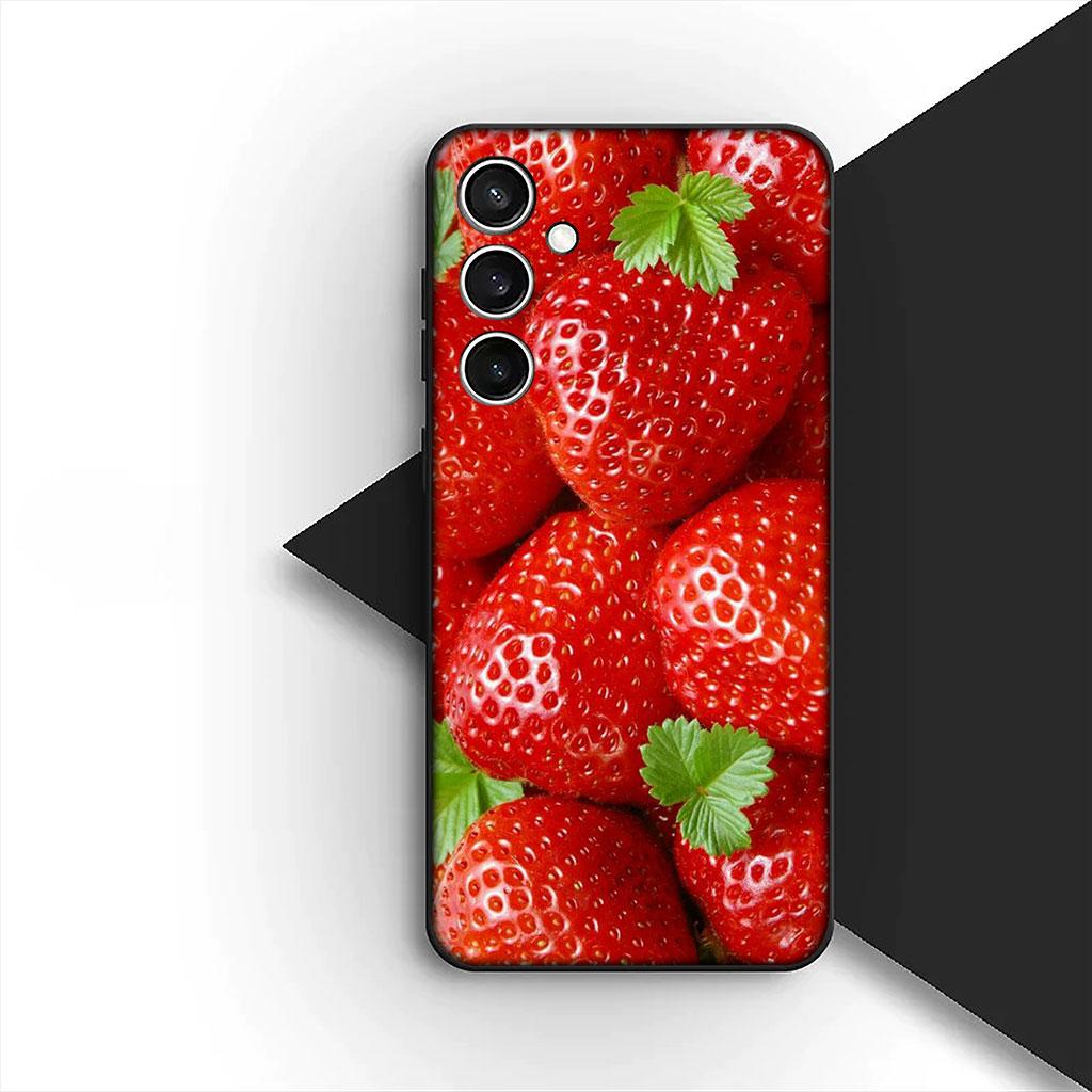 Cherry Strawberry fruit Summer Avocado Lemon Cover for Samsung Galaxy S25 S24 S23 FE Ultra Plus S7 Edge S25+ S23+ A56 5G Case