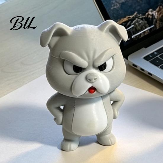 Ручная игрушка-антистресс, Фигурка французского бульдога, 3D-печать, Милый настольный орнамент «Руки на бедрах» для офисного стола, Декор для дома, Устойчивое животное из ПЛА