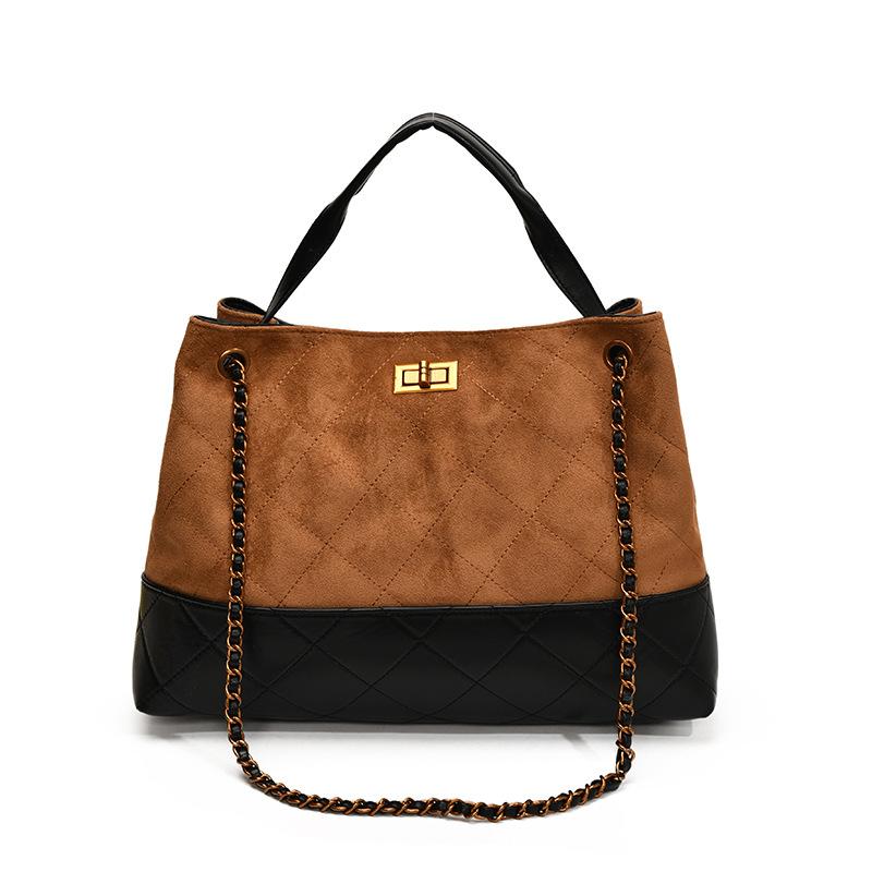 Fashion Tote Bag Summer Retro Temperament Stray Commuter Bag Large Capacity Chain Single Shoulder Armpit Bag Women