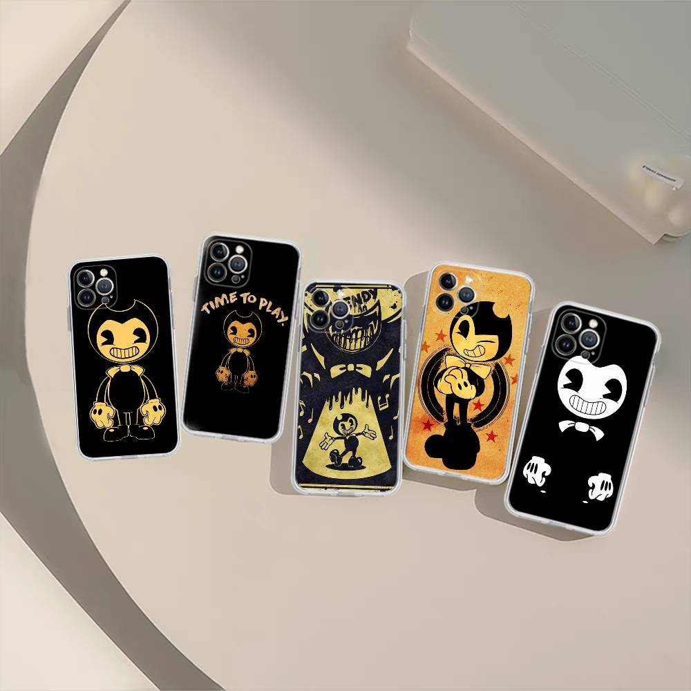 Чехол для телефона Game B-bendy And The Ink M-machine для iPhone 17 16 15 14 11 12 13 Mini Pro XS Max Plus Funda Shell
