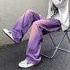 Мужские фиолетовые джинсы Harajuku Джинсовые брюки Дикие повседневные повседневные свободные брюки Модные джинсы