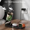 3 In 1 Magnetic Wireless Charger Stand For iPhone 15 14 13 Pro Max  Watch 8 7 6 Airpods Induction USB Fast Charging Station