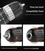 Rechargeable Brushless Cordless Drill & Impact Wrench: Multifunctional Lithium Battery Electric Screwdriver