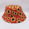 Summer Daisies Bucket Hat Women Fashion Cotton Beach Sun Hats Reversible Bob chapeau Femme Floral Hat Fisherman Hat