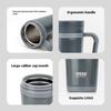 Tyeso Stainless Steel Insulated Office Mug with Tea Separation Professional Business Water Bottle Handle Perfect for Tea Coffee