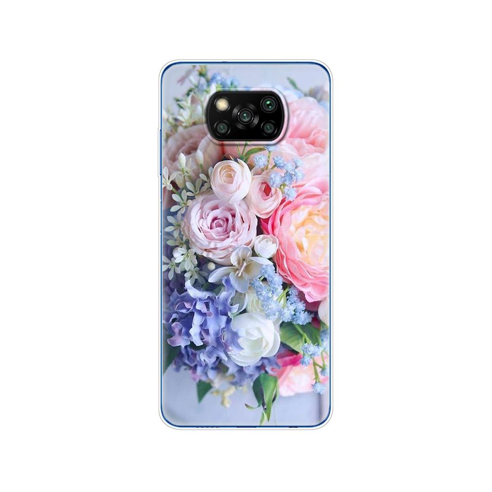 Для Xiaomi Poco X3 NFC силиконовый чехол с мягкой задней панелью для POCO X3 pro, чехол из ТПУ, бампер для Poco X 3 PocoX3 NFC 6,67 дюйма, Global Phone etui