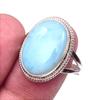 Natural Republic Larimar Gemstone Handmade 925 Sterling Silver Ring Size 10 P7c23