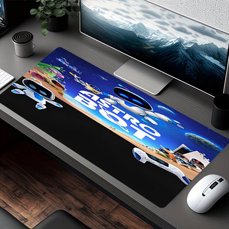 Cosmic Bot Crew Print Mouse Pad, for Keyboard Pad Laptop PC Mat for Office Home Use, Desk Decor, Perfect Birthday Gift for Gamers
