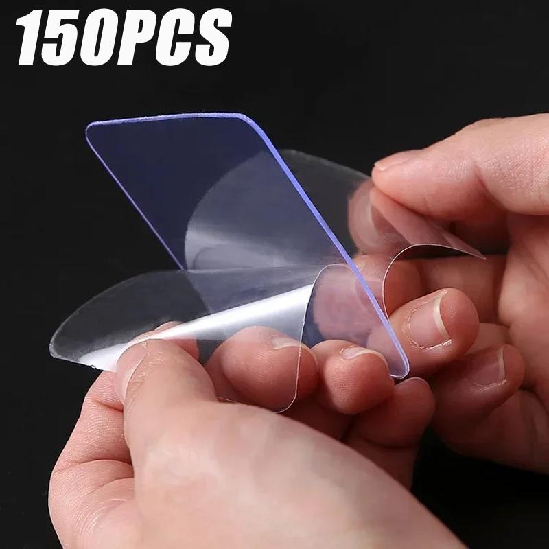 50/150 шт. двусторонняя нано-лента, прозрачные самоклеящиеся квадратные подушечки, настенные наклейки, водостойкая немаркирующая монтажная фиксирующая лента