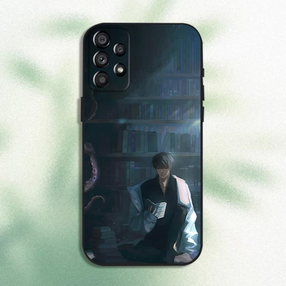 Чехол для телефона 'Всеведущий читатель' для Samsung Galaxy A20, A21s, A22, A31, A32, A52, A53, A72, 73, A80, Мягкая черная крышка