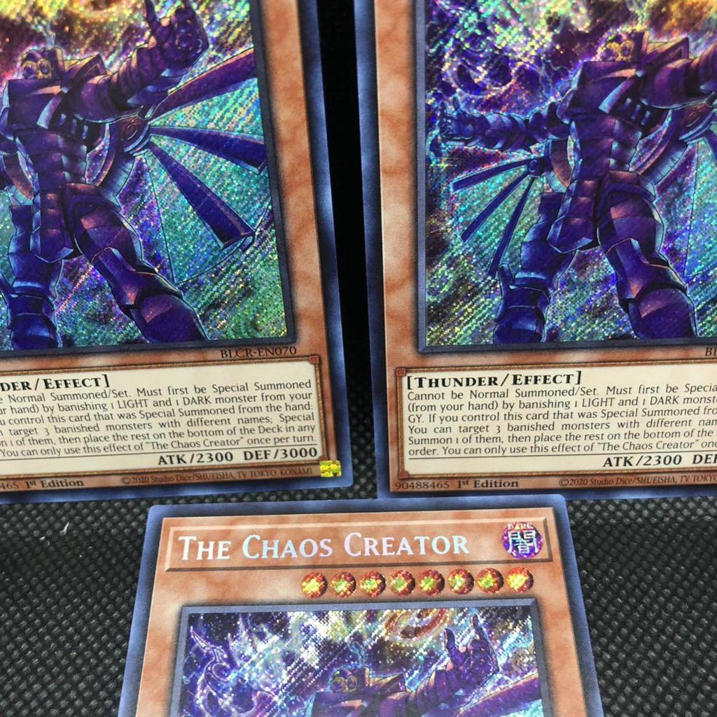 Yu-Gi-Oh! Английская версия Набор Секретных Редких Карт Создатель Хаоса BLCR-EN070 3 Карты